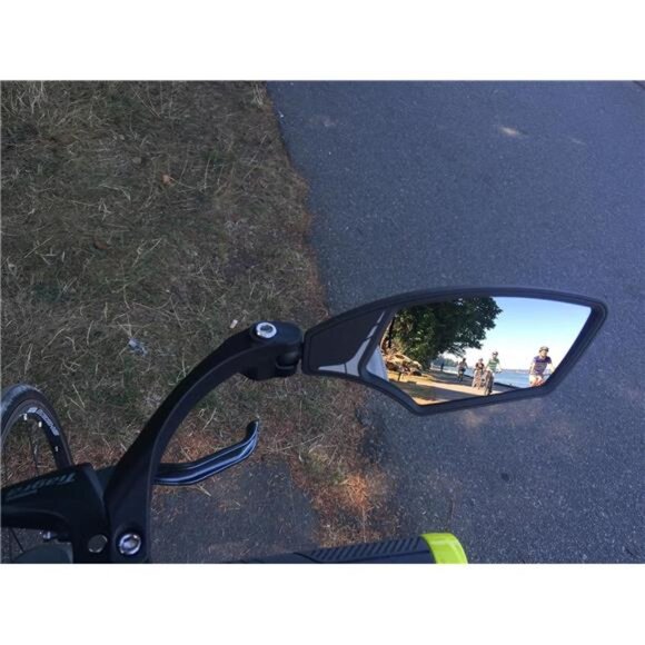 New Handlebar Bike Mirror, HD Blast-Resistant, Safe Crystal Clear Glass Mirror - Picture 5 of 8